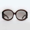 Okulary przeciwsłoneczne Majorette Oversized Round w kolorze brązowym
