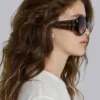 Okulary przeciwsłoneczne Majorette Oversized Round w kolorze brązowym