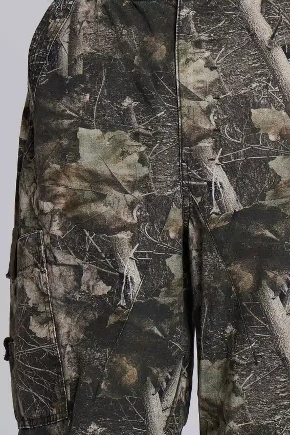 Parachute Pants w kamuflażu Woodland