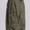 Parachute Pants w kolorze khaki z wykończeniem „oil wash”
