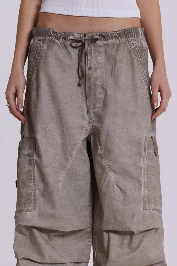 Parachute Pants w wykończeniu Stone Oil Wash