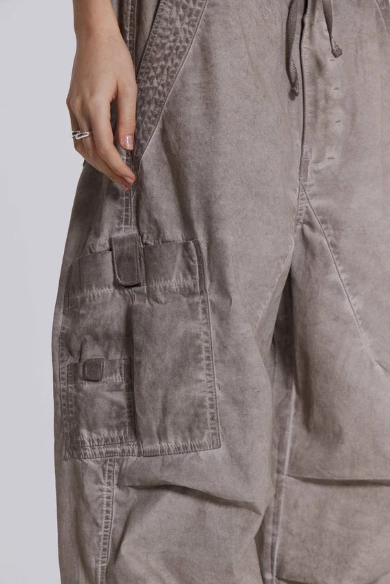 Parachute Pants w wykończeniu Stone Oil Wash