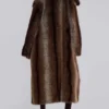 Płaszcz z sztucznego futra Agyness Brown