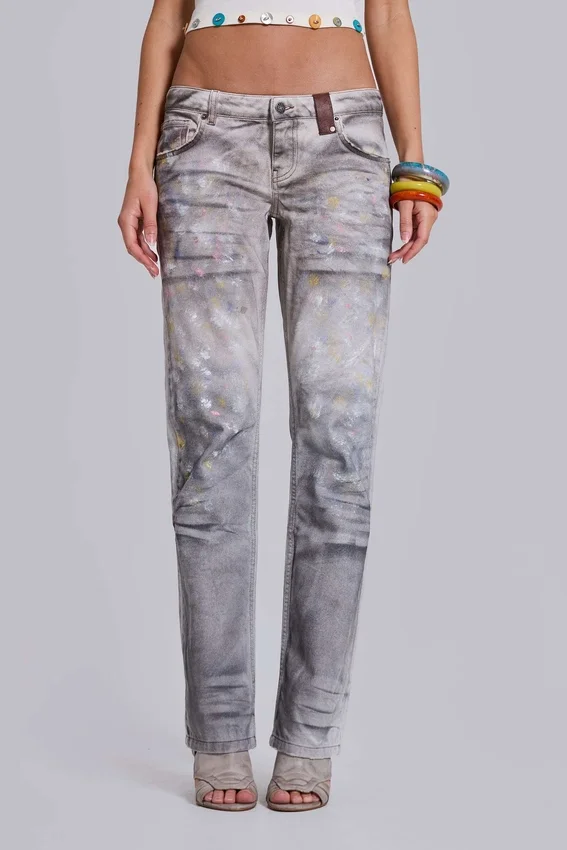 Rider Low Rise Straight Leg Jeans w kolorze Painter