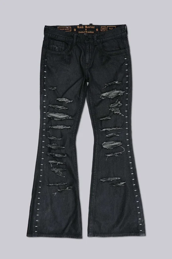 Rock Revival Staple Wax Bootcut Jeansy