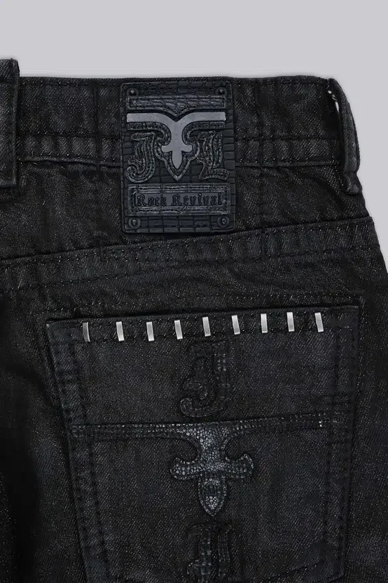 Rock Revival Staple Wax Bootcut Jeansy