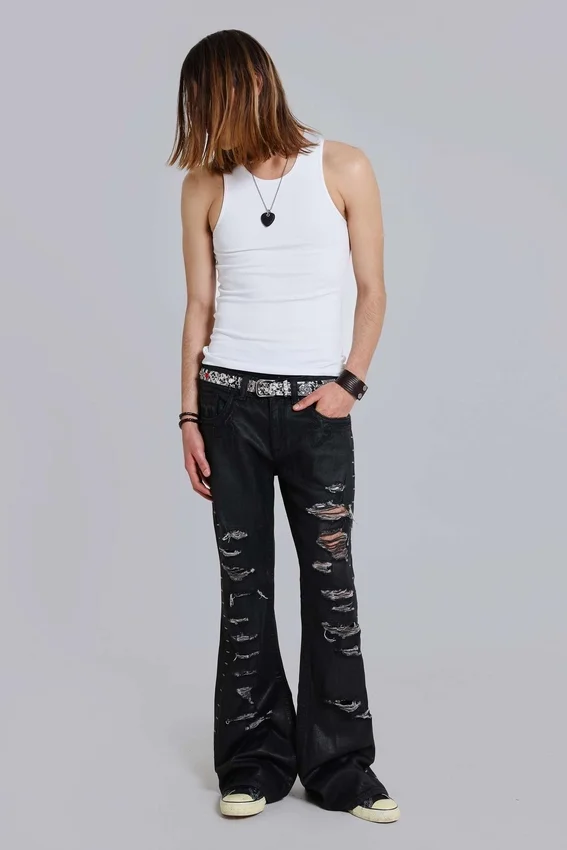 Rock Revival Staple Wax Bootcut Jeansy