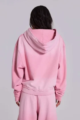 Różowa sportowa bluza Monster Hoodie o luźnym kroju