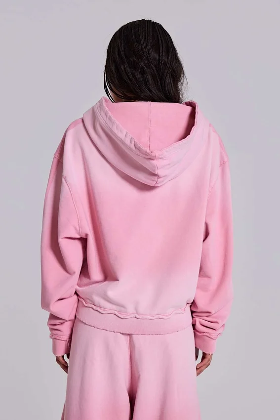 Różowa sportowa bluza Monster Hoodie o luźnym kroju