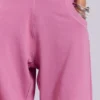 Różowe, luźne Monster Joggers z mankietami „Monster”