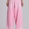 Różowe, sportowe, luźne Monster Joggers