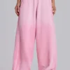 Różowe, sportowe, luźne Monster Joggers