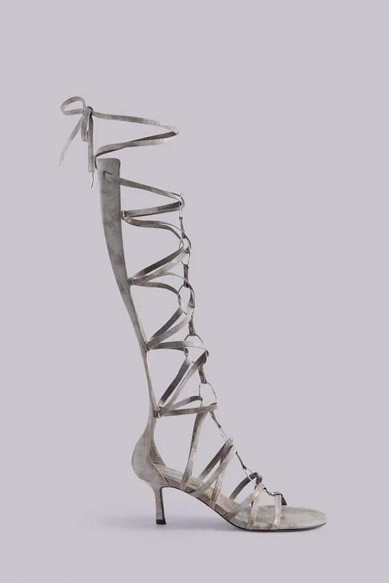 Sandały na obcasie typu gladiator „Zira”