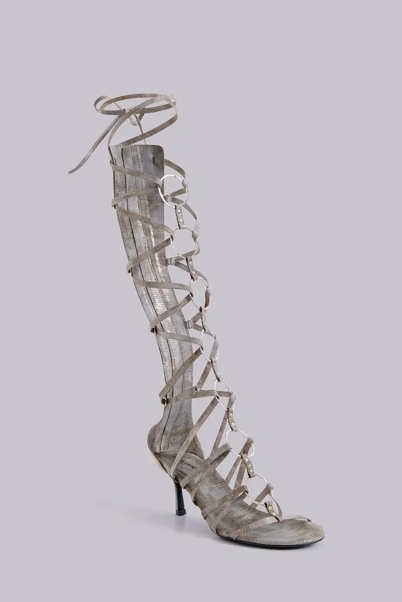Sandały na obcasie typu gladiator „Zira”