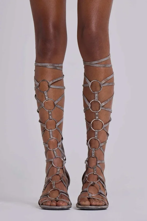 Sandały na obcasie typu gladiator „Zira”