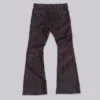 Spodnie bootcut „Drift” z imitacji skóry w kolorze bordowym z ćwiekami