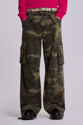 Spodnie cargo Camo Trooper