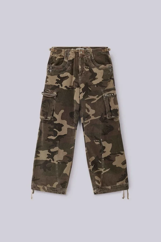 Spodnie cargo Camo Trooper
