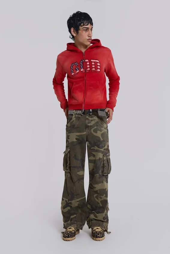 Spodnie cargo Camo Trooper