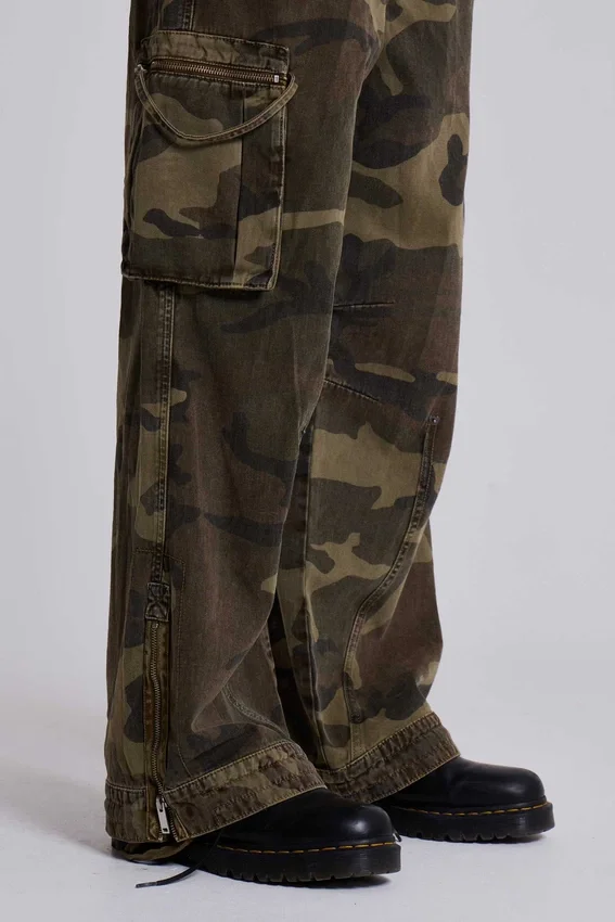 Spodnie cargo Camo Trooper