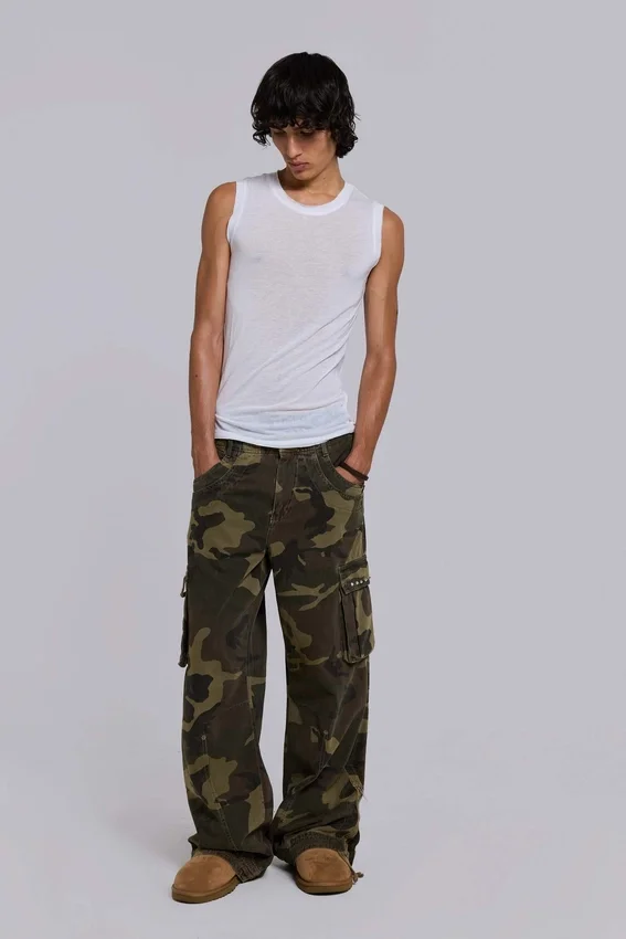 Spodnie cargo Camo Trooper