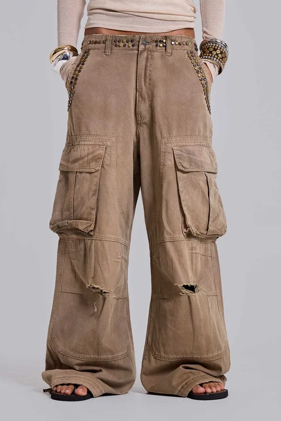 Spodnie cargo „Carpenter” z ćwiekami