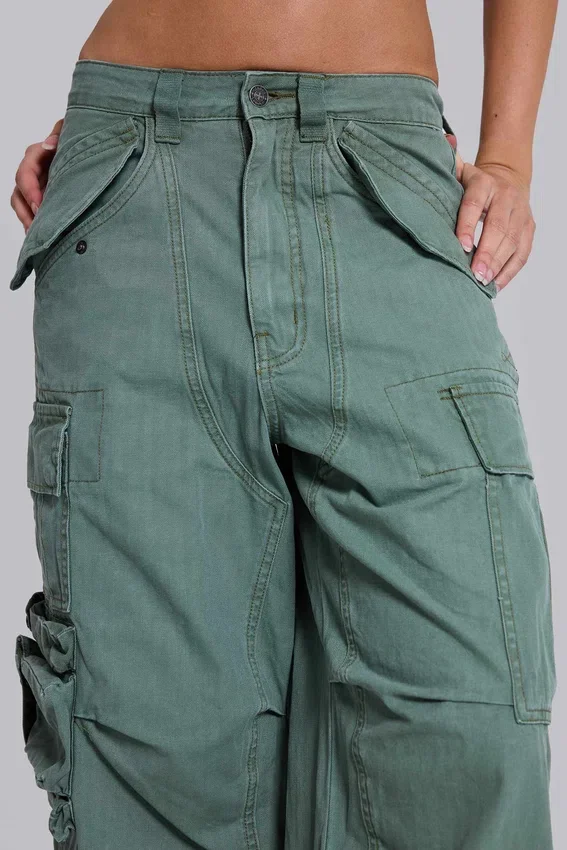 Spodnie cargo Utility w kolorze khaki