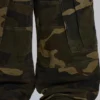 Spodnie cargo w kamuflażu Cadet