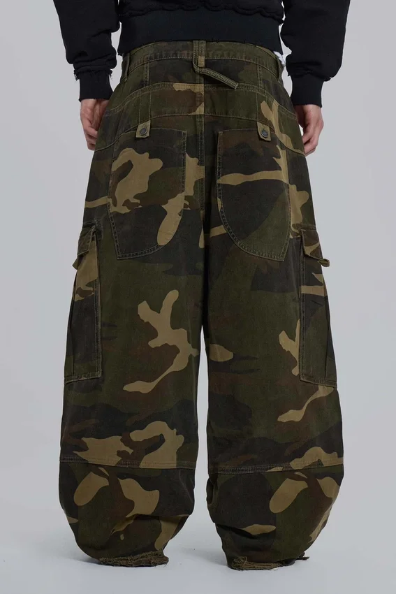 Spodnie cargo w kamuflażu Cadet