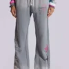 Spodnie dresowe Cleo Graphic Slouchy Bootcut