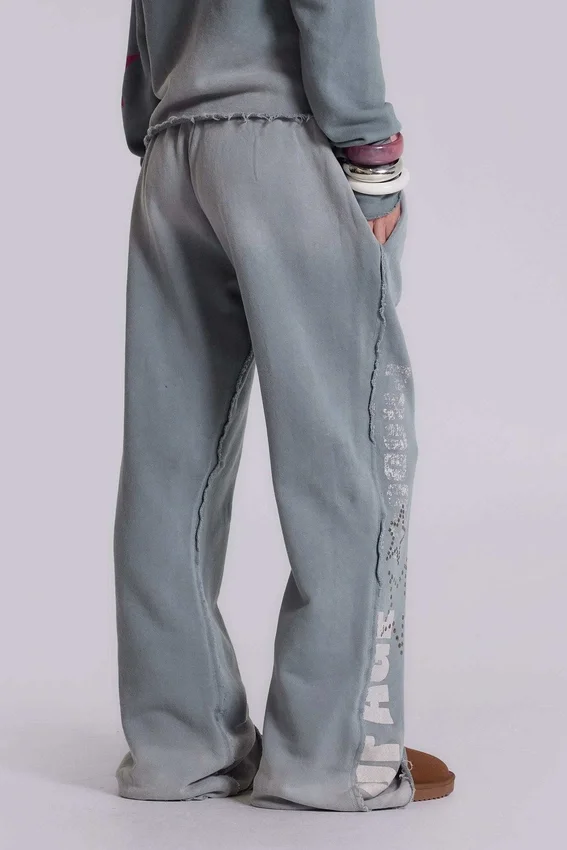 Spodnie dresowe Cleo Graphic Slouchy Bootcut