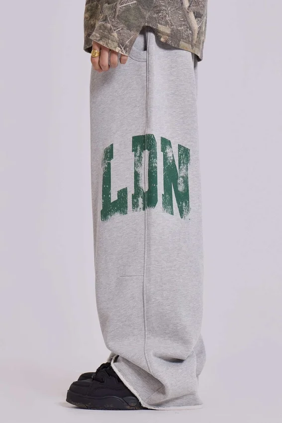 Spodnie dresowe LDN Print Grey Marl Monster Joggers