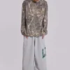 Spodnie dresowe LDN Print Grey Marl Monster Joggers