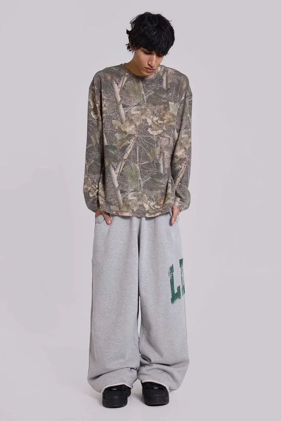 Spodnie dresowe LDN Print Grey Marl Monster Joggers
