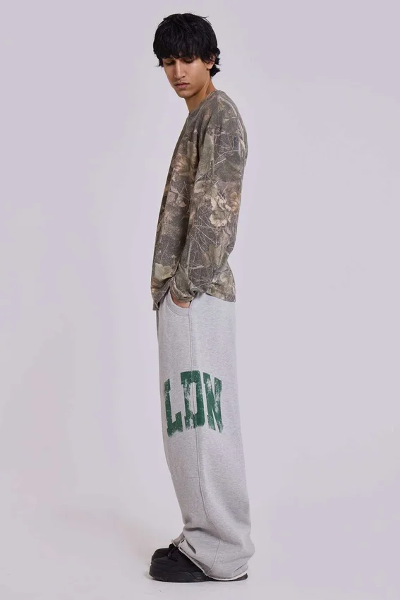 Spodnie dresowe LDN Print Grey Marl Monster Joggers