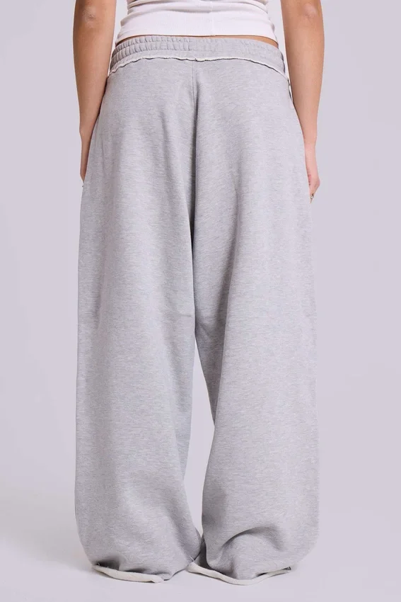 Spodnie dresowe „Monster Joggers” w rozmiarze petite, szare melanżowe, luźne