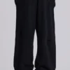 Spodnie dresowe Monster Joggers w stylu baggy z efektem postarzenia w kolorze czarnym
