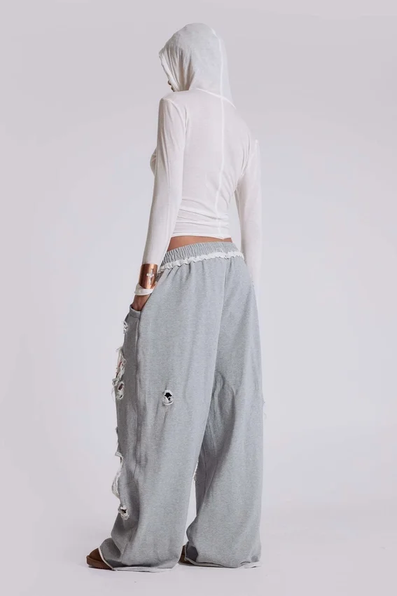 Spodnie dresowe „Stars and Stripes” w stylu „Monster Joggers” z efektem postarzenia