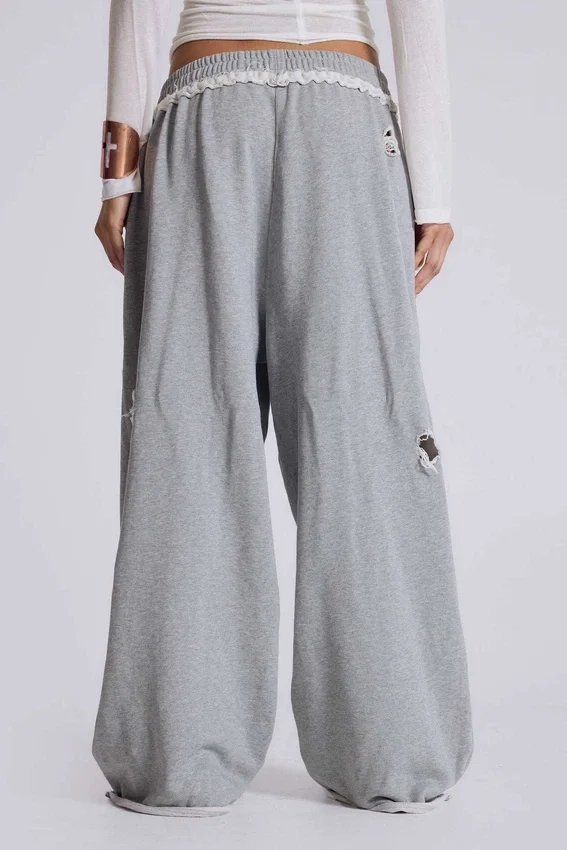 Spodnie dresowe „Stars and Stripes” w stylu „Monster Joggers” z efektem postarzenia