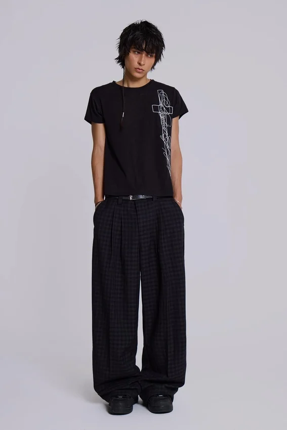 Spodnie garniturowe Gingham Goliath
