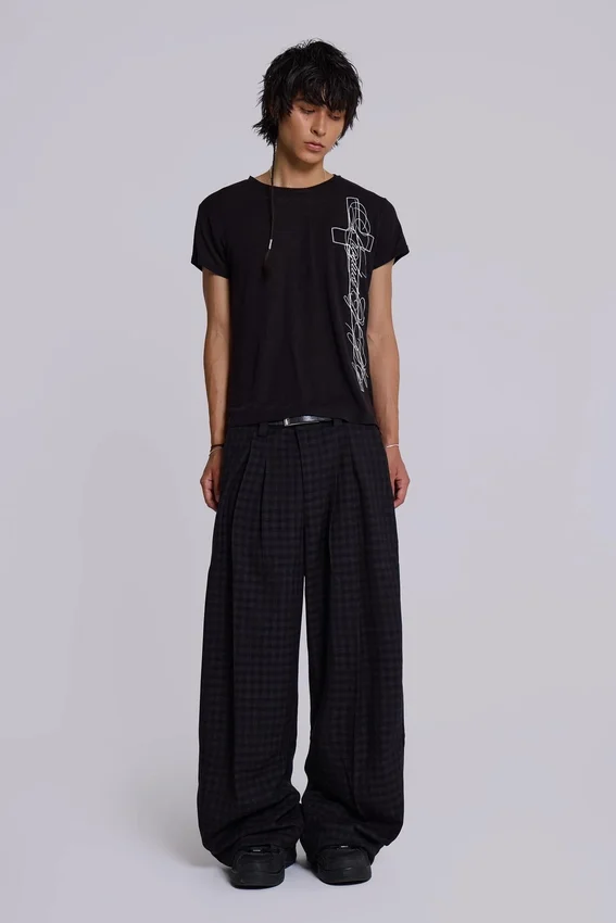 Spodnie garniturowe Gingham Goliath
