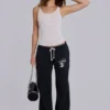 Spodnie jogger Cleo Slouchy Bootcut w kolorze czarnym