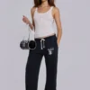 Spodnie jogger Cleo Slouchy Bootcut w kolorze czarnym