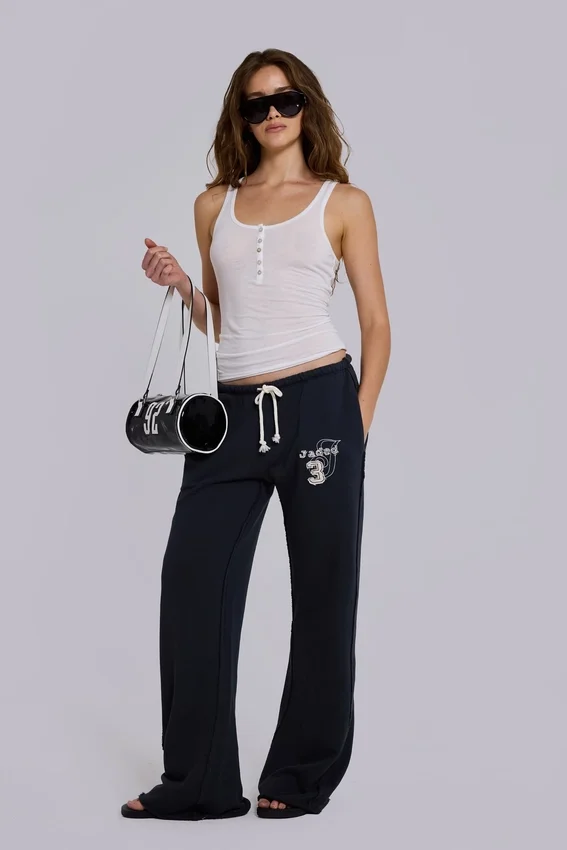 Spodnie jogger Cleo Slouchy Bootcut w kolorze czarnym