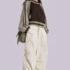 Spodnie Parachute Cargo Ecru