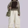 Spodnie Parachute Cargo Ecru