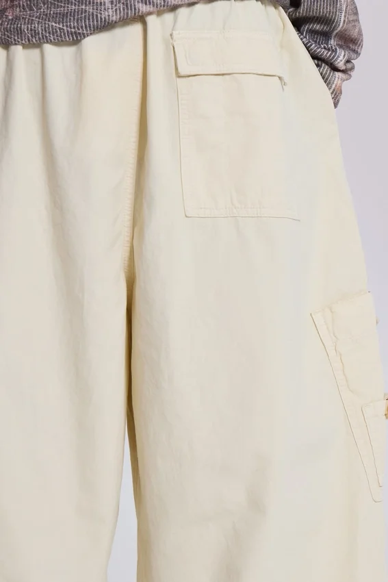 Spodnie Parachute Cargo Ecru