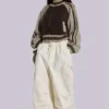 Spodnie Parachute Cargo Ecru