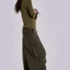 Spodnie Parachute Cargo w kolorze khaki