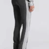 Sportowe spodnie Rynna z podwiniętymi nogawkami typu bootcut